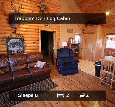 Trappers Den Log Cabin - Vacation Rentals Branson MO