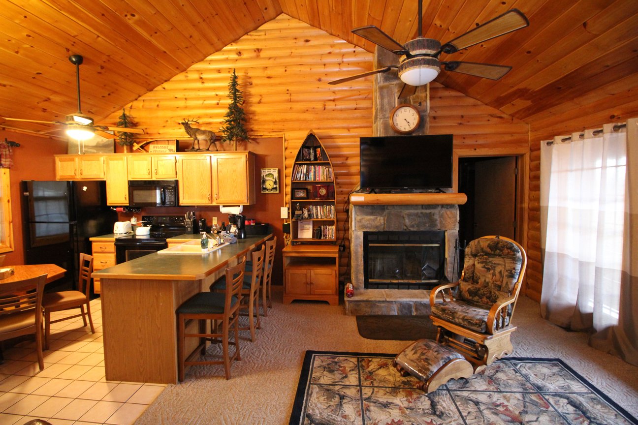 The Great Escape Log Cabin Rental In The Notch Estates